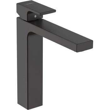 Hansgrohe Vernis Shape 190 vonios kriauklės maišytuvas su pop-up, matinė juoda