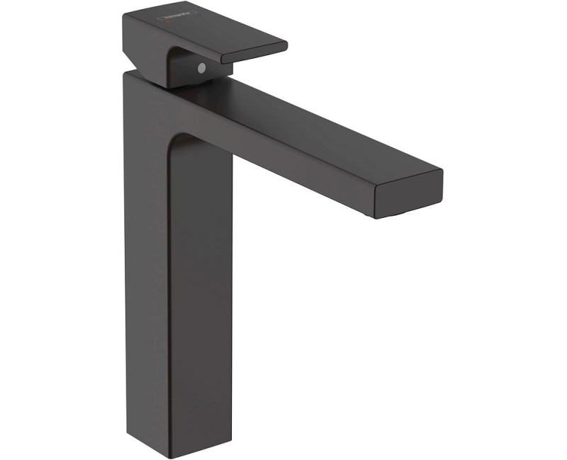 Hansgrohe Vernis Shape 190 vonios kriauklės maišytuvas su pop-up, matinė juoda