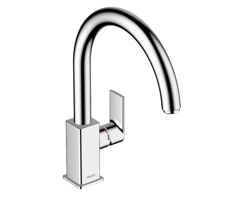 Virtuvinis kranas Hansgrohe Vernis Shape M35 210, su pasukamu snapu, chromas