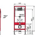Монтажная рама TECEprofil в комплекте с ключом Base WC, белая