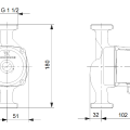 Cirkulācijas sūknis Grundfos UPS 25-40 N 180