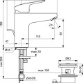 Ideal Standard Ceraflex Izlietnes jaucējkrāns, B1712AA