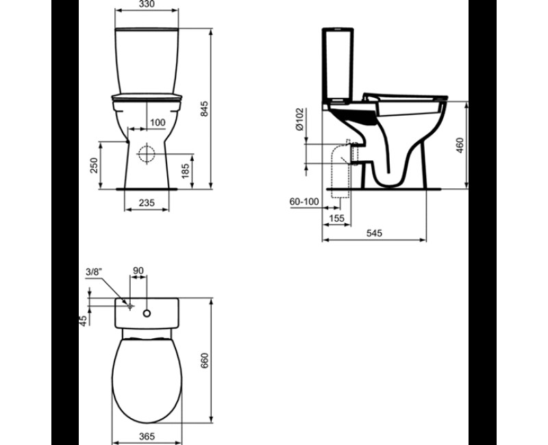 Крышка унитаза Ideal Dtandard  Eurovit+
