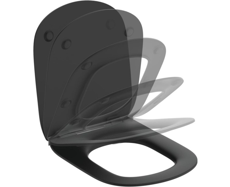 Poda vāks Ideal Standard TESI WC Soft-Close sēdriņķis, Silk Black