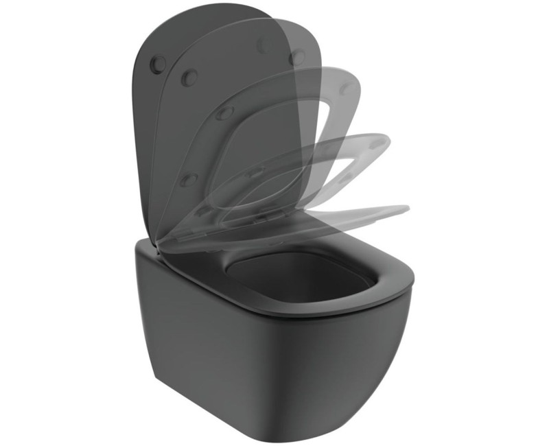 Poda vāks Ideal Standard TESI WC Soft-Close sēdriņķis, Silk Black