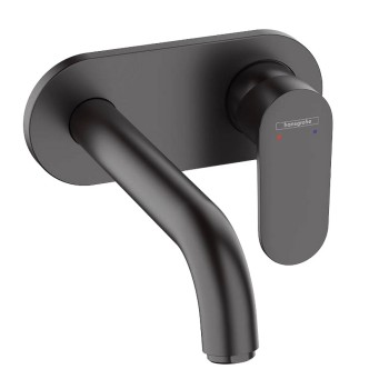 Vannas istabas izlietnes maisītājs Hansgrohe Vernis Blend iebūvējams, no sienas, matēta melna