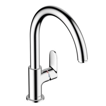 Virtuvinis kranas Hansgrohe Vernis Blend M35 210, su sukamu snapu, chromas