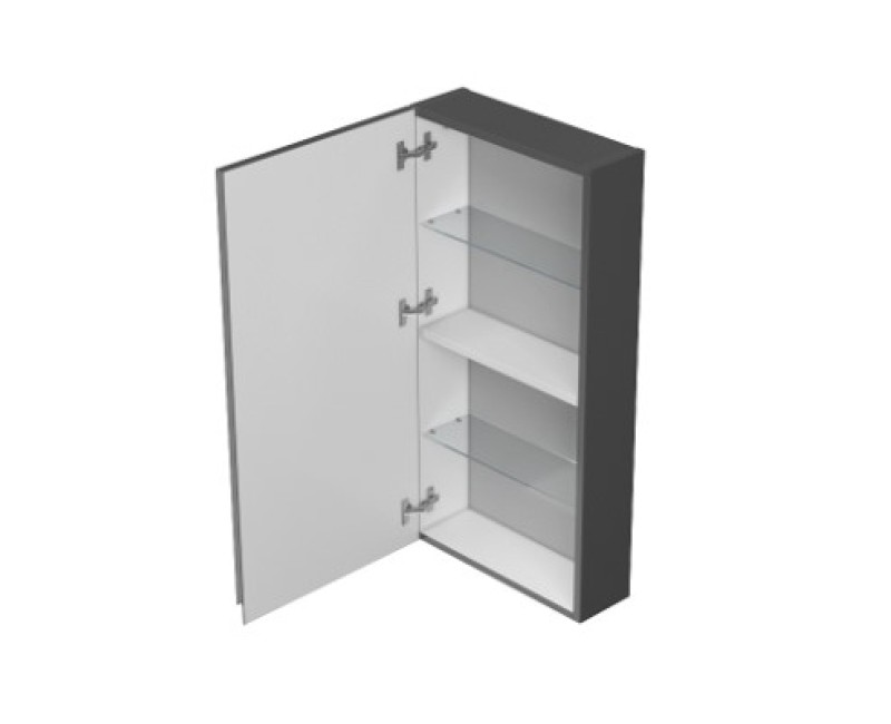 Spogulskapītis Cersanit MODUO Anthracite 40 S590-084