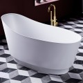 Vonia Omnires NEO M+, akmens masės, pastatoma, su aukšta nugaros atrama, 158 × 72 cm, be perpildymo, matinė balta, NEO158SWWBM