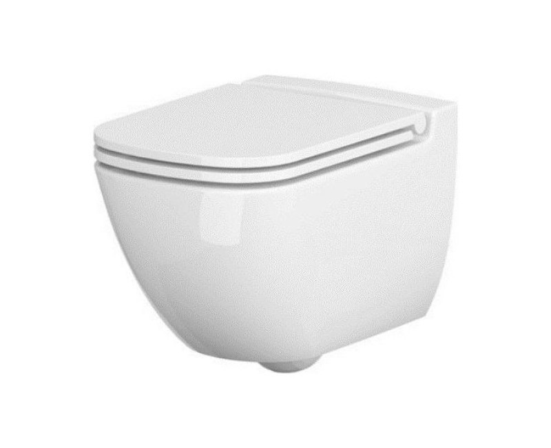 Piekaramais tualetes pods CERSANIT CASPIA ar SLIM DUR ANTIB SC EO vāku, K701-103