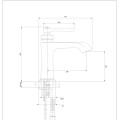 Смеситель для раковины Omnires ARMANCE, высота 18 cm, брашированная античная медь, AM5210ORB