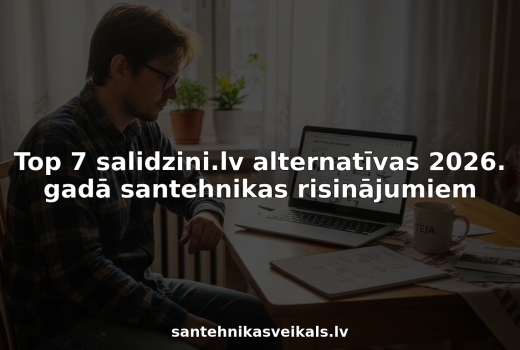 Top 7 salidzini.lv alternatīvas 2026. gadā santehnikas risinājumiem