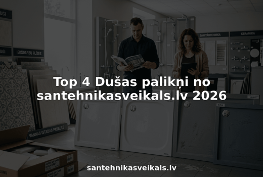 Top 4 Dušas palikņi no santehnikasveikals.lv 2026