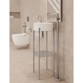 Vannas maisītājs Denate Silia uz grīdas stāvošs, Satīns BQS_F2KK