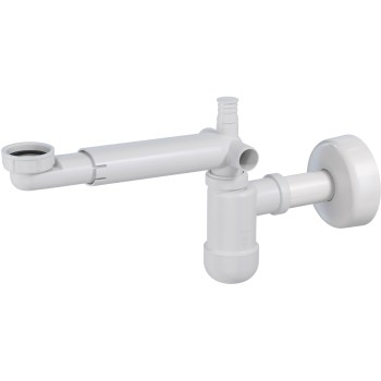 Virtuves izlietnes sifons Deante Space-Saver Lux, teleskopisks, balts NHC_633K