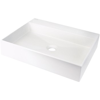Vannas istabas izlietne Deante CORREO granīta uz virsmas ALABASTER, 500x400mm Balta