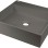 Vannas istabas izlietne Deante CORREO granīta uz virsmas ANTHRACITE METALLIC 400x400mm Antarcīts