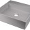 Vannas istabas izlietne Deante CORREO granīta uz virsmas GREY METALLIC, 400x400mm Pelēka