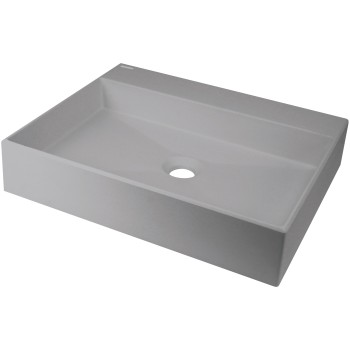Vannas istabas izlietne Deante CORREO granīta uz virsmas GREY METALLIC, 500x400mm Pelēka