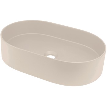 Vannas istabas izlietne Deante SILIA granīta uz virsmas, ovāla BEIGE, 550X350mm Bēša