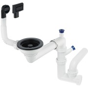 Virtuves izlietnes sifons Deante Space-Saver, melns