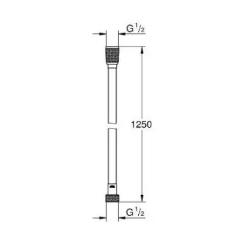 Bidetta klausule Grohe Tempesta-F, ar turētāju un šļūteni 1.25 m, hroms/balta, 27812IL1 NEW