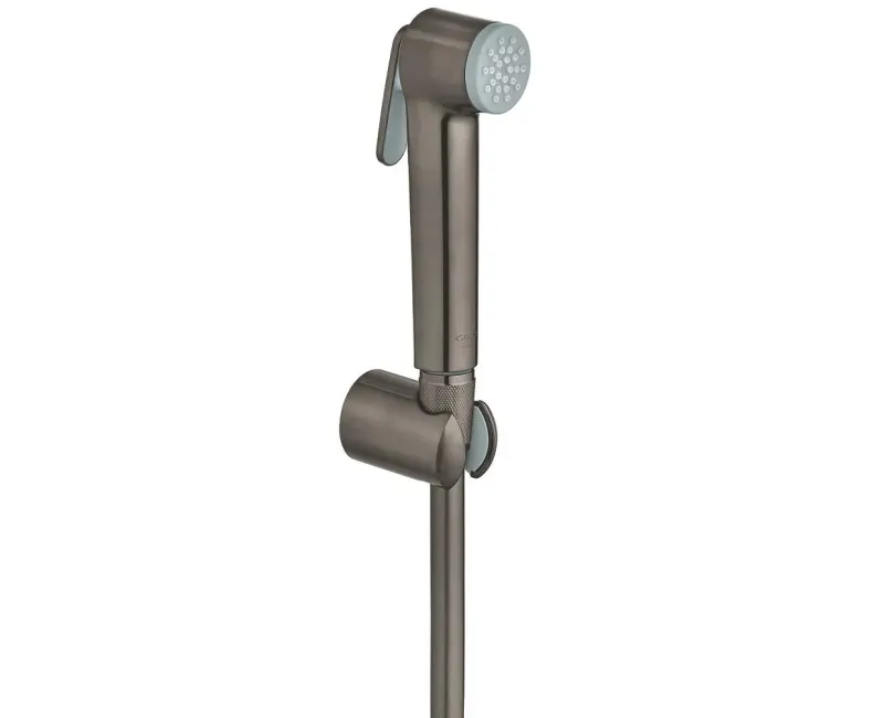 Душевая трубка Grohe Tempesta-F, с держателем и шлангом 1.25 м, матовый Hard Graphite, 27513AL1