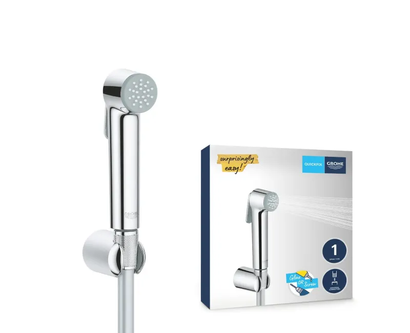 Bidetta klausule Grohe Vitalio Trigger Spray, ar turētāju un šļūteni, hroms, 26175001 NEW