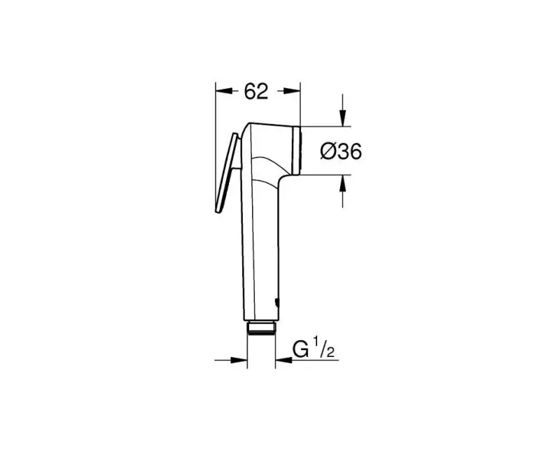 Bidetta klausule Grohe Vitalio Trigger Spray, hroms, 26351000 NEW