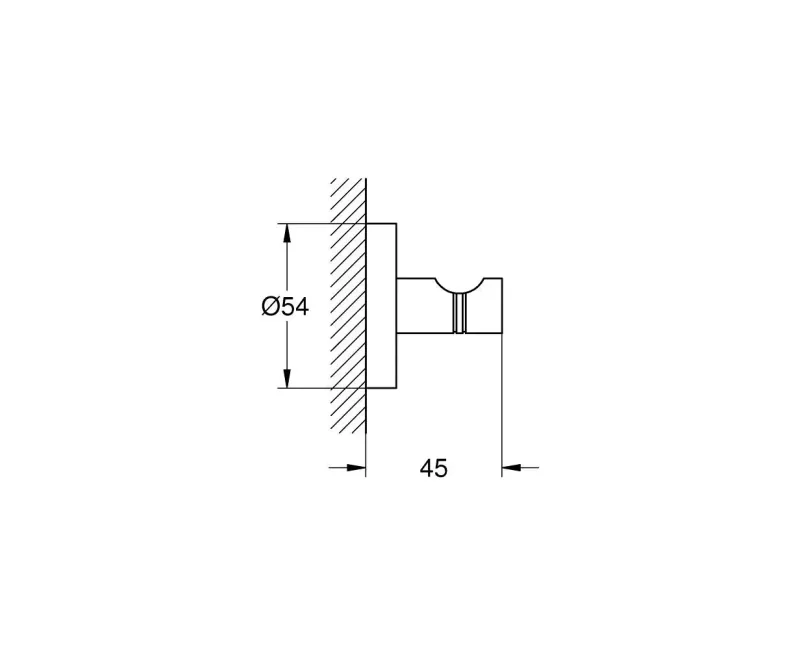 Drēbju pakaramais ākis Grohe QuickFix Start, supersteel, 41173DC0 NEW