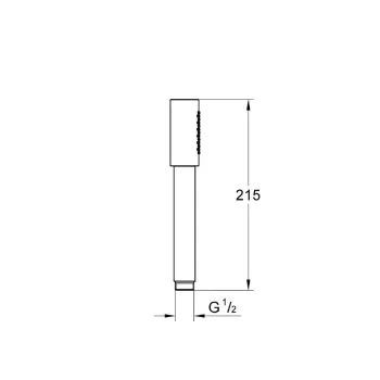 Dušas klausule Grohe Sena, hroms, 28034000 NEW