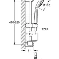 Dušas komplekts Grohe Euphoria, hroms, 2726600E NEW