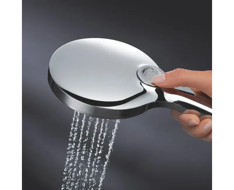 Душевой комплект Grohe Rainshower SmartActive 150, 3 режима, штанга 90 см с шлангом, 9.5 л/мин, Moon White, 26594LS0