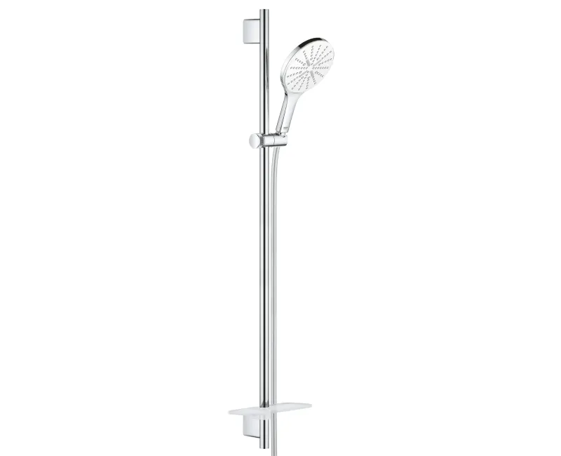 Душевой комплект Grohe Rainshower SmartActive 150, 3 режима, штанга 90 см с шлангом, 9.5 л/мин, Moon White, 26594LS0