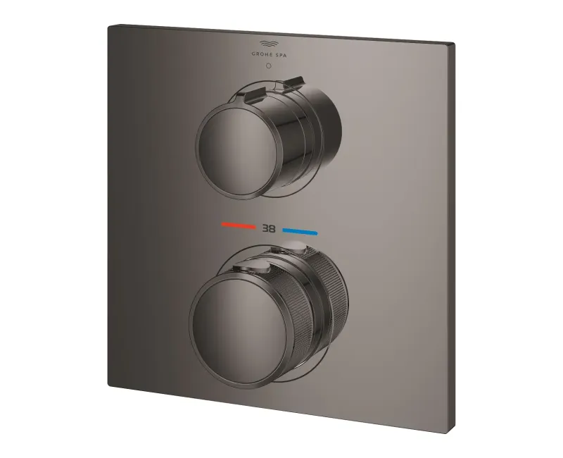 Душевой смеситель Grohe Allure, встраиваемый с термостатом, Hard Graphite, 19380A02