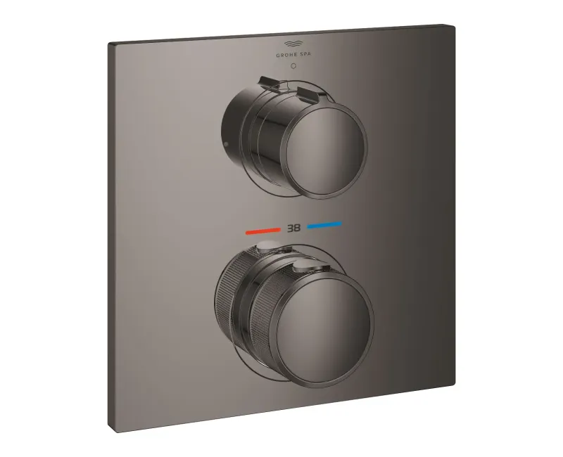 Душевой смеситель Grohe Allure, встраиваемый с термостатом, Hard Graphite, 19380A02