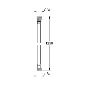 Dušas šļūtene Grohe Silverflex 125 cm, tumšs grafīts, 28362A00 NEW