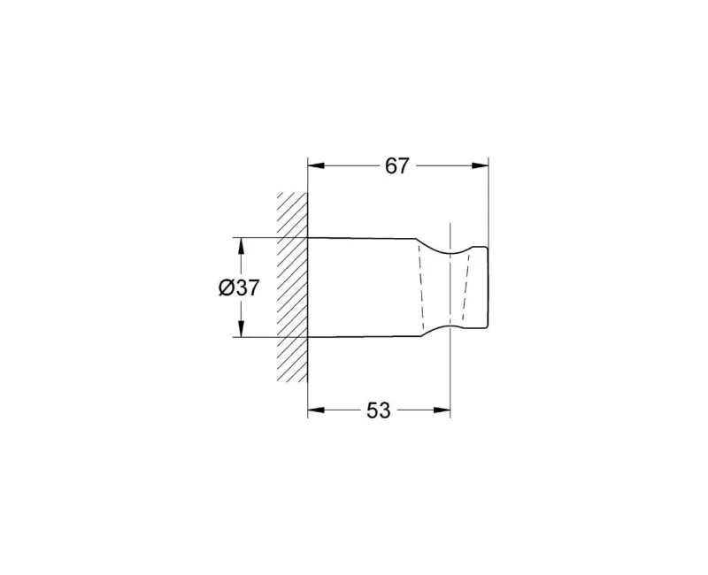 Dušas turētājs Grohe Rainshower, hroms, 27056000 NEW