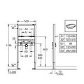 Монтажная рама для раковины Grohe Rapid SL, высота 113 см, 38554001