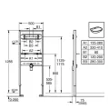 Montavimo rėmas kriauklei Grohe Rapid SL, aukštis 130 cm, 38546000 NEW