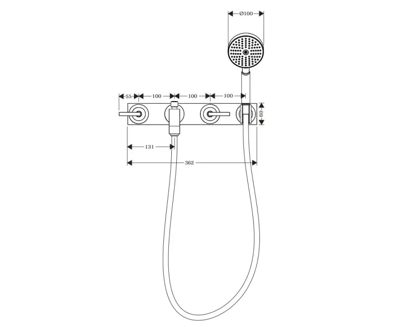 Montāžas rāmis Grohe Rapid SL, Skate Air Skalošanas vadības plāksne, iebūvēts, hroms, 39442000 NEW