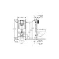 Montāžas rāmis Grohe Solido, augstums 113 cm, 38971000 NEW