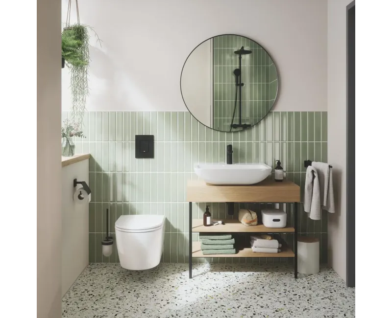 Piekaramais Tualetes pods Grohe Start Round, piekaramais ar SoftClose vāku, Rimless, Alpine White,103848SH00 NEW