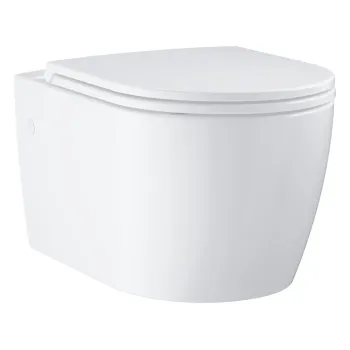 Piekaramais Tualetes pods Grohe Start Round, piekaramais ar SoftClose vāku, Rimless, Alpine White,103848SH00 NEW