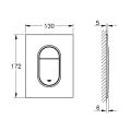 Poga Montāžas rāmim Grohe Arena Cosmopolitan S, Hard Graphite, 37624A00 NEW