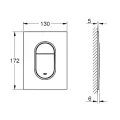 Poga Montāžas rāmim Grohe Arena Cosmopolitan S, matēta Hard Graphite, 37624AL0 NEW