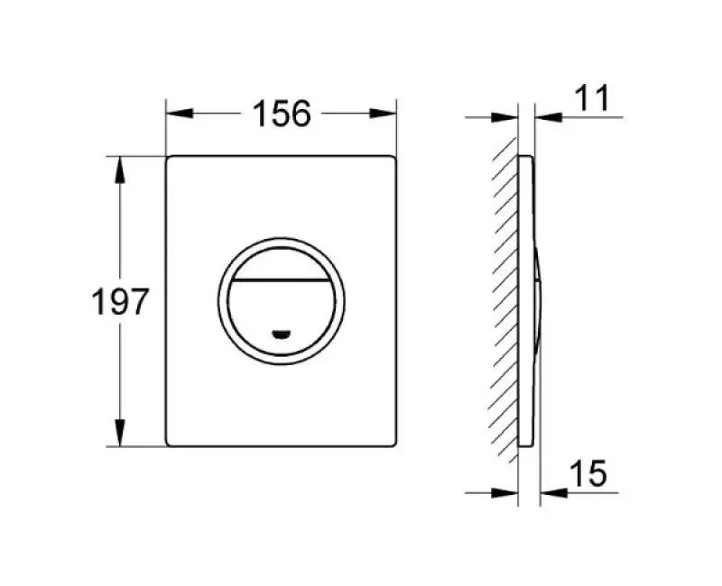 Poga Montāžas rāmim Grohe Nova Cosmo, hroms, 38809000 NEW