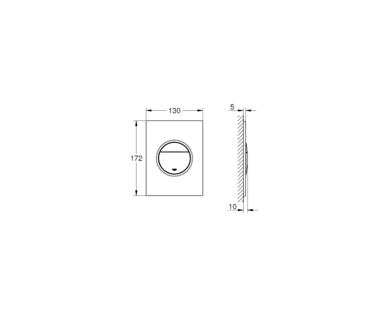 Poga Montāžas rāmim Grohe Nova Cosmopolitan S, Satin grafīts, 37601MG0 NEW