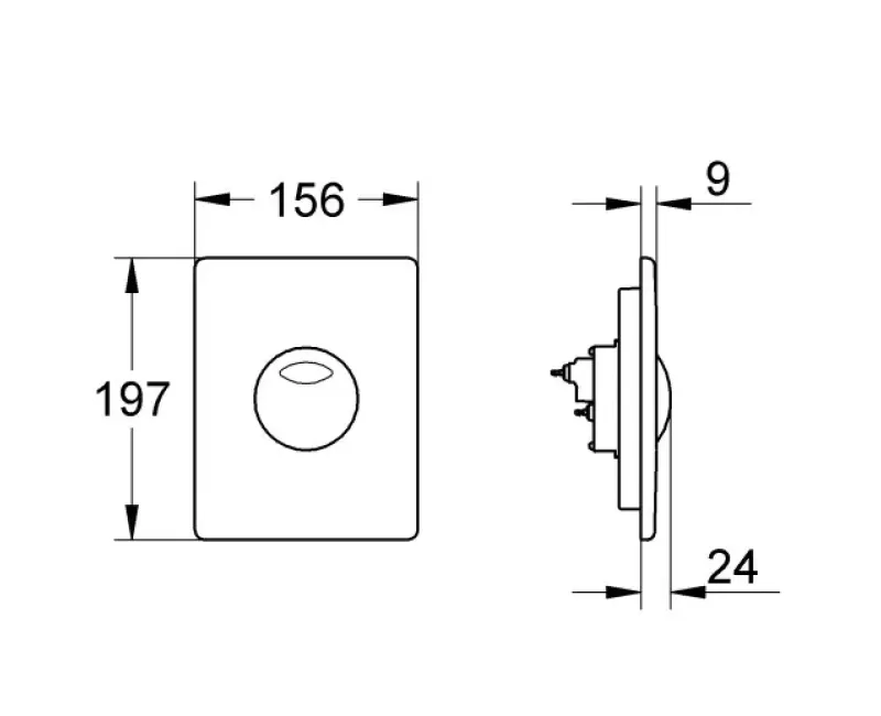 Poga Montāžas rāmim Grohe Skate, hroms, 42303000 NEW