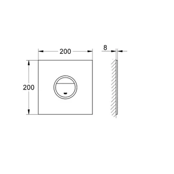 Poga Montāžas rāmim Grohe Veris, Moon White, 38915LS0 NEW